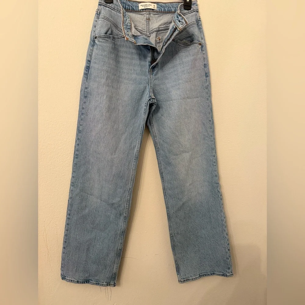 Abercrombie & Fitch Sky Blue High Rise Jeans - Picture 4 of 5